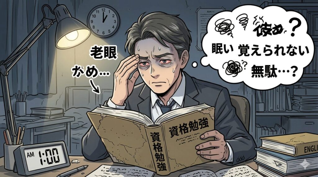 あなたの意志が弱いのではなく『肉体の寿命(老眼・脳の疲労)』だ