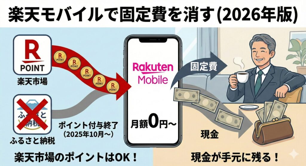 楽天モバイルに変えるとどんなメリットがあるかの説明