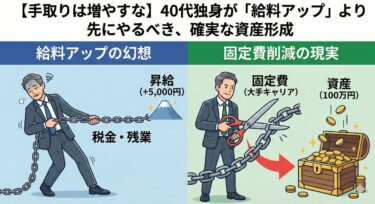 【手取りは増やすな】40代独身が「給料アップ」より先にやるべき、たった一つの確実な資産形成（