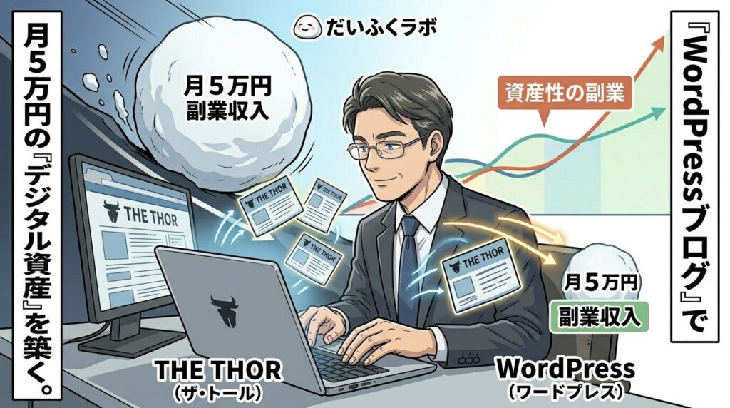副業（THE THOR）を視覚化します。